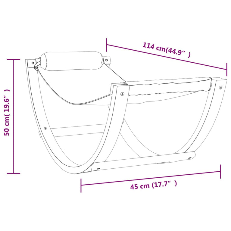 Hangmatschommel voor kinderen stof blauw en groen MeubelReus