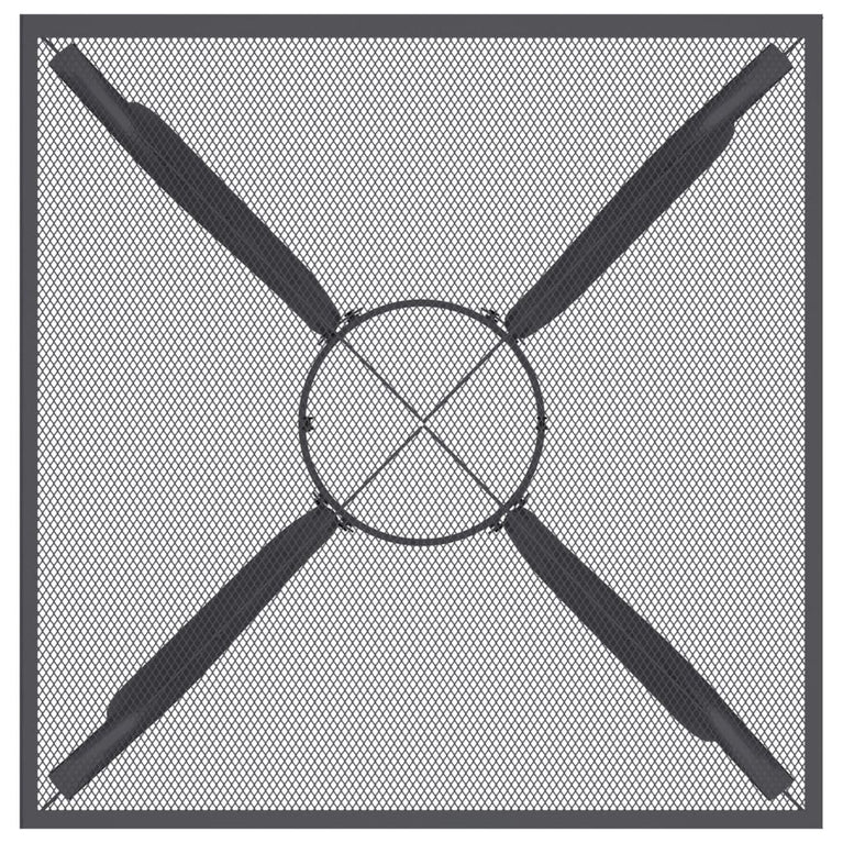 Tuintafel 50x50x72 cm staalgaas antracietkleurig MeubelReus