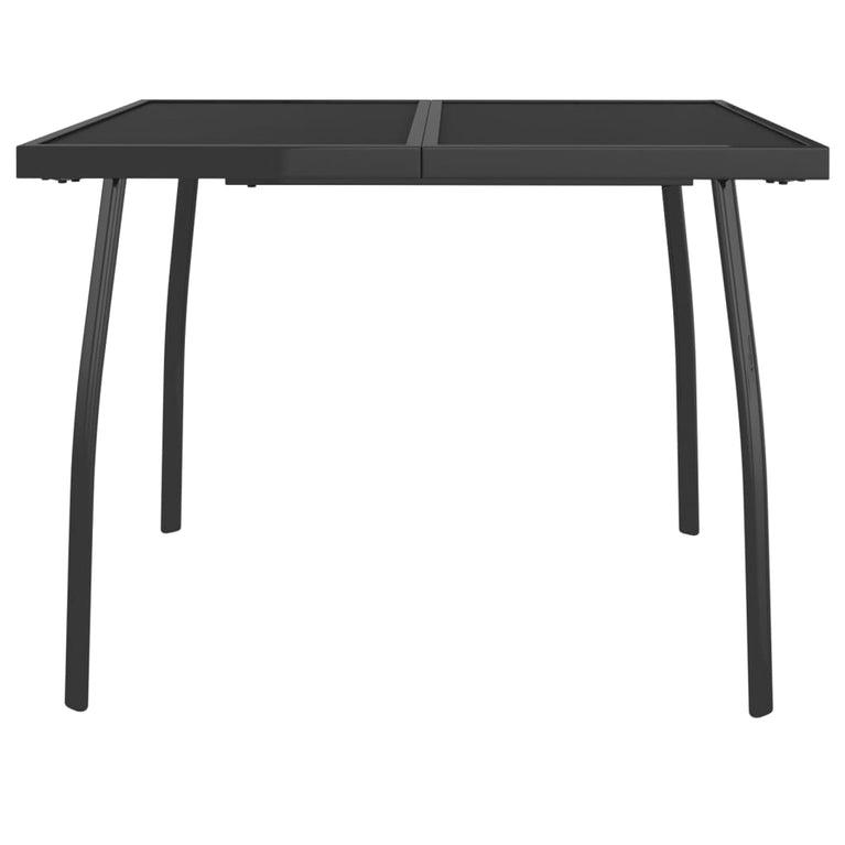 Tuintafel 100x100x72 cm staalgaas antracietkleurig MeubelReus
