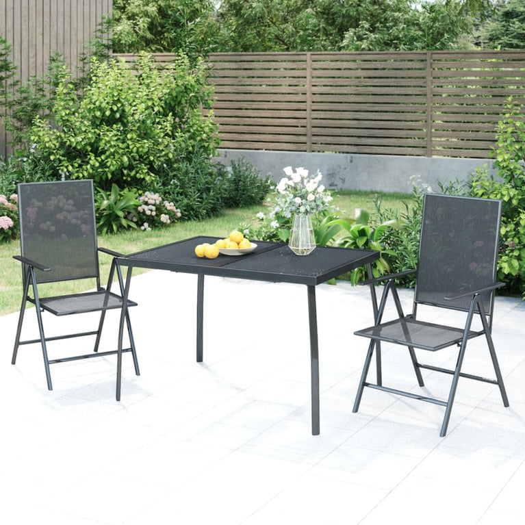 Tuintafel 110x80x72 cm staalgaas antracietkleurig MeubelReus