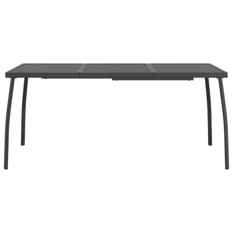 Tuintafel 165x80x72 cm staalgaas antracietkleurig MeubelReus