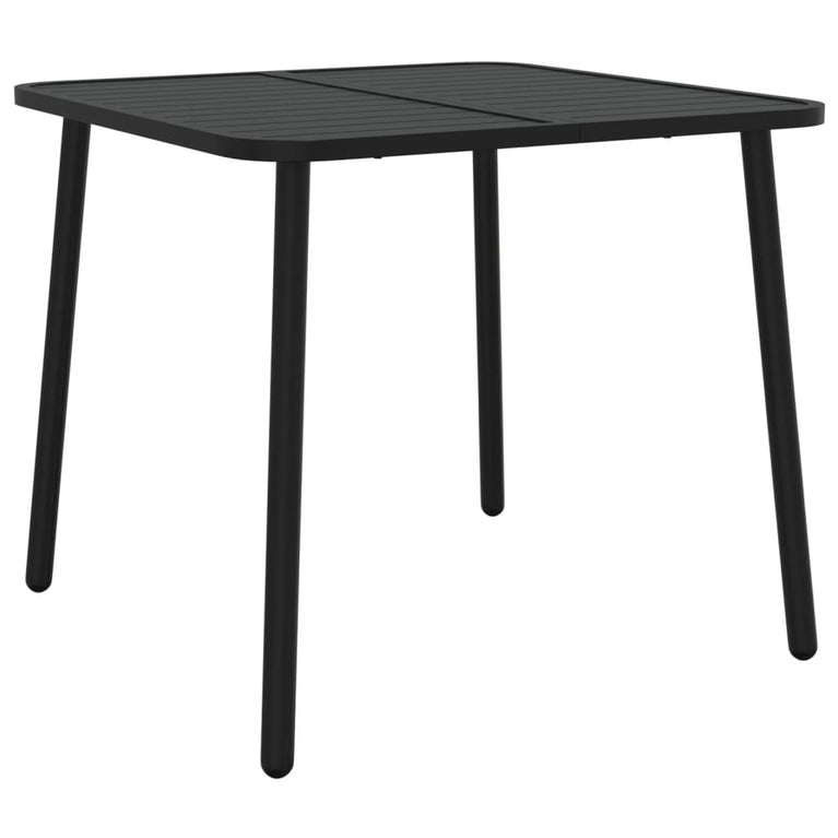 Tuintafel 80x80x71 cm staal antracietkleurig MeubelReus