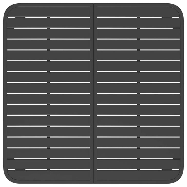 Tuintafel 100x100x71 cm staal antracietkleurig MeubelReus