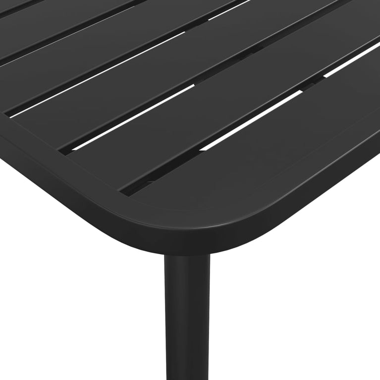 Tuintafel 100x100x71 cm staal antracietkleurig MeubelReus