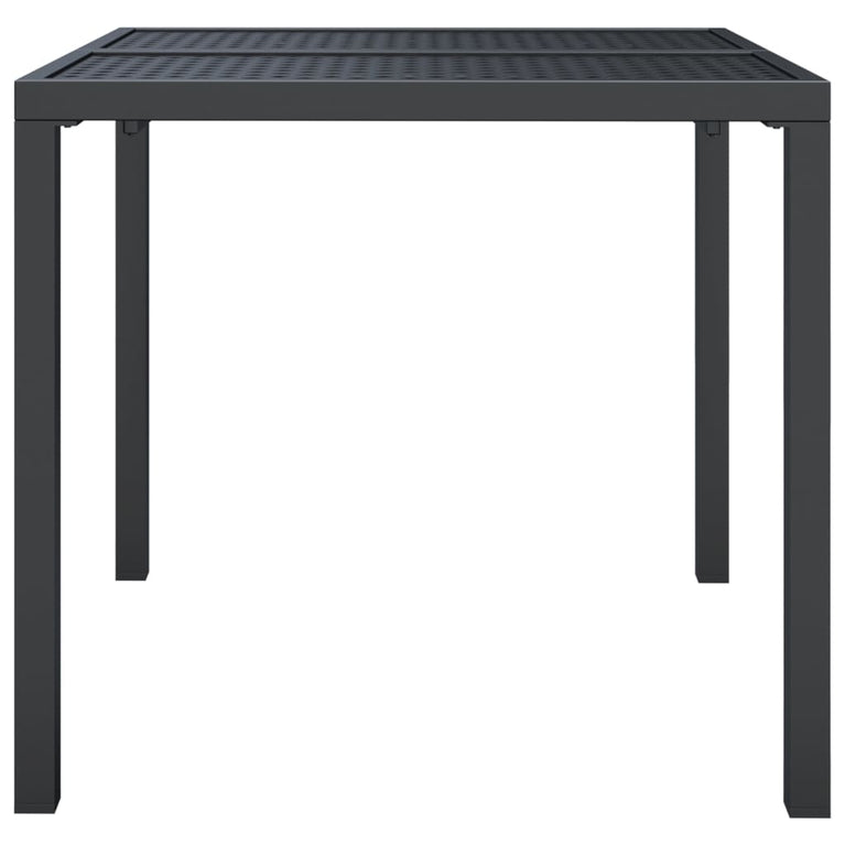 Tuintafel 80x80x72 cm staal antracietkleurig MeubelReus