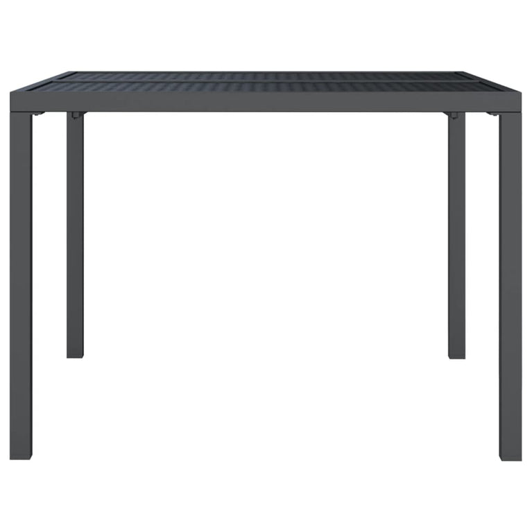 Tuintafel 100x100x72 cm staal antracietkleurig MeubelReus