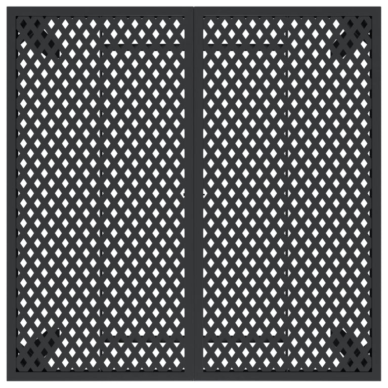 Tuintafel 100x100x72 cm staal antracietkleurig MeubelReus