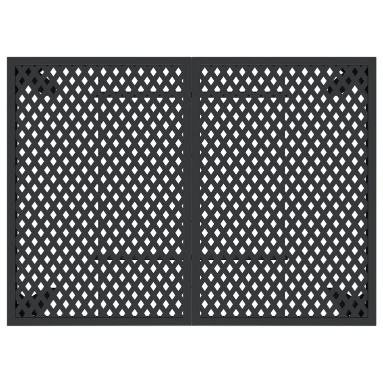 Tuintafel 110x80x72 cm staal antracietkleurig MeubelReus