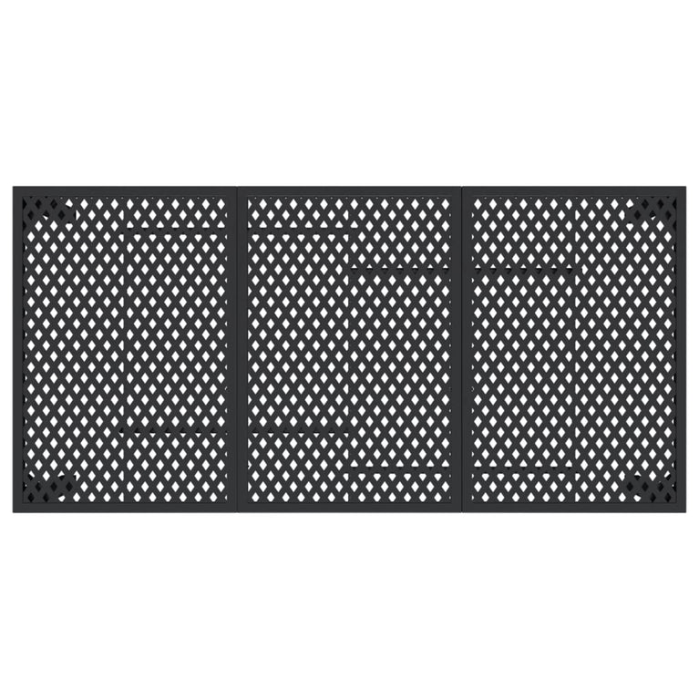 Tuintafel 165x80x72 cm staal antracietkleurig MeubelReus