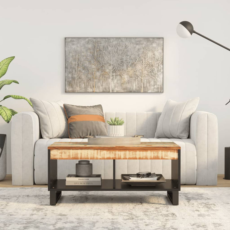Salontafel 90x50x40 cm massief gerecycled hout MeubelReus