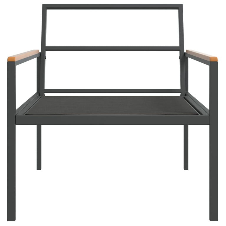 3-delige Loungeset met kussens staal antracietkleurig MeubelReus