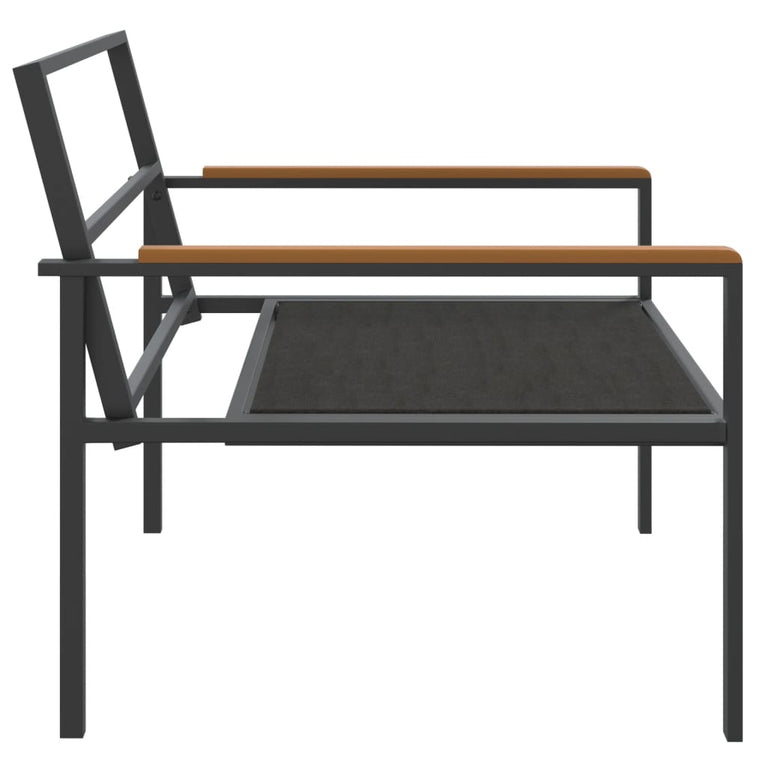 3-delige Loungeset met kussens staal antracietkleurig MeubelReus