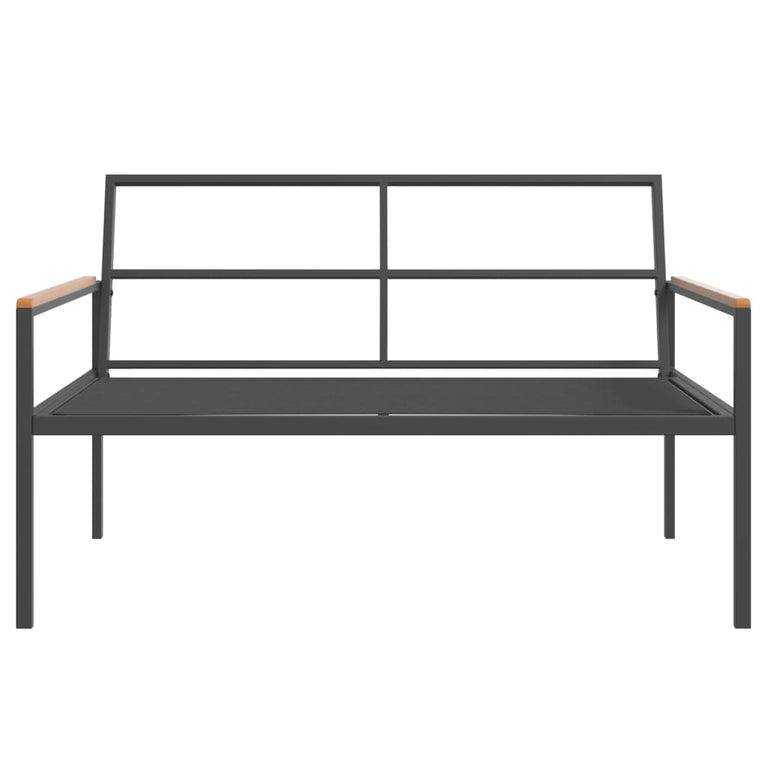 3-delige Loungeset met kussens staal antracietkleurig MeubelReus