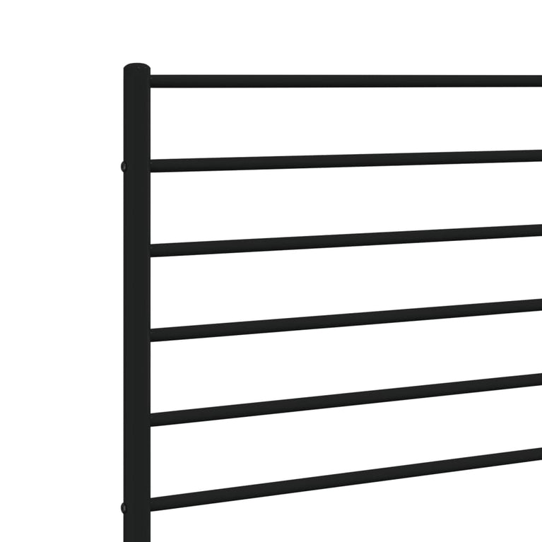 Hoofdbord metaal zwart 150 cm