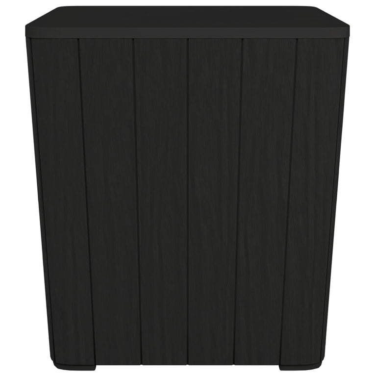 Tuintafel met afneembaar deksel polypropeen zwart MeubelReus