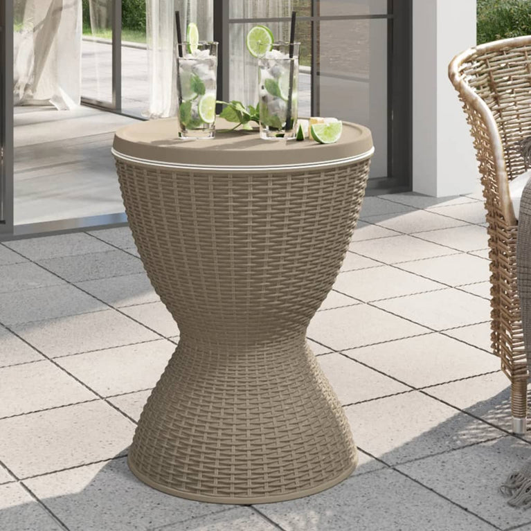 IJskoeltafel 3-in-1 polypropeen lichtbruin MeubelReus