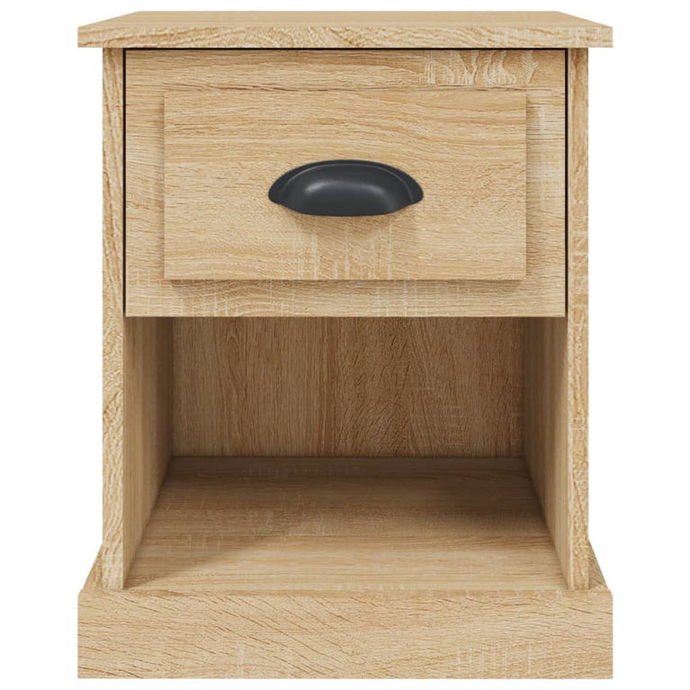 Nachtkastje 39x39x47,5 cm bewerkt hout sonoma eikenkleurig MeubelReus
