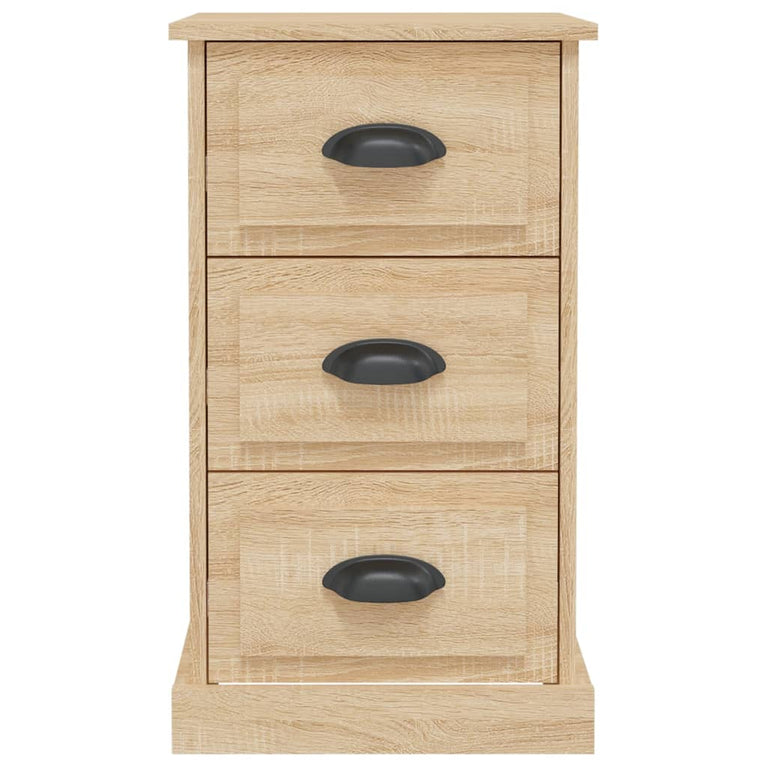Nachtkastje 39x39x67 cm bewerkt hout sonoma eikenkleurig MeubelReus