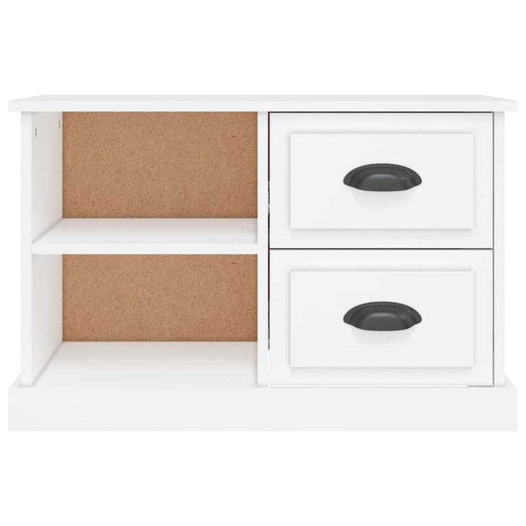 Tv-meubel 73x35,5x47,5 cm bewerkt hout wit MeubelReus