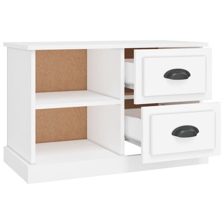 Tv-meubel 73x35,5x47,5 cm bewerkt hout wit MeubelReus