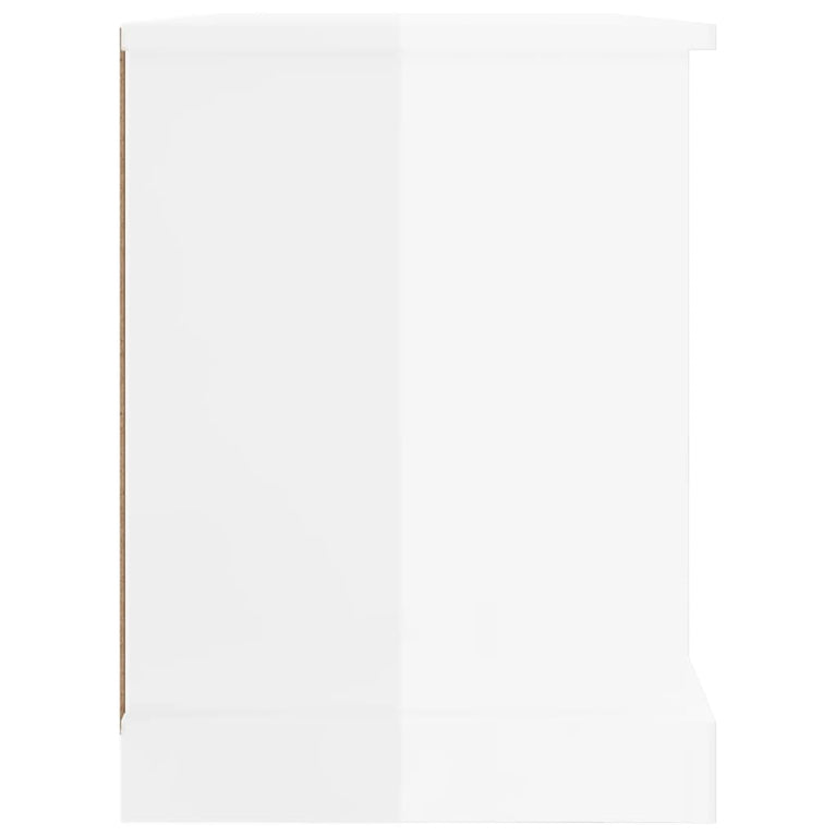 Tv-meubel 73x35,5x47,5 cm bewerkt hout hoogglans wit MeubelReus