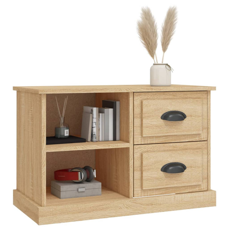 Tv-meubel 73x35,5x47,5 cm bewerkt hout sonoma eikenkleurig MeubelReus
