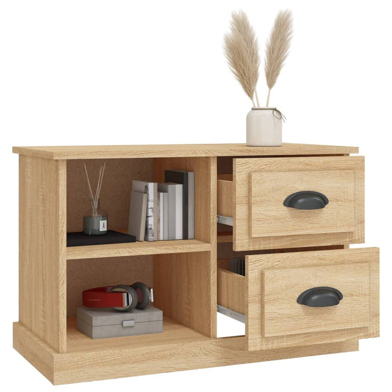 Tv-meubel 73x35,5x47,5 cm bewerkt hout sonoma eikenkleurig MeubelReus