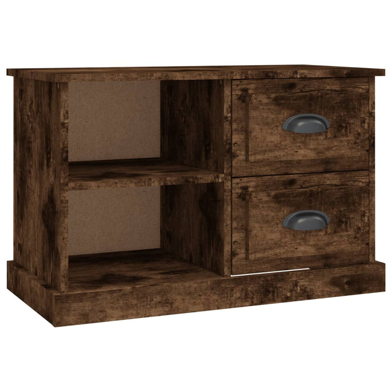 Tv-meubel 73x35,5x47,5 cm bewerkt hout gerookt eikenkleurig MeubelReus