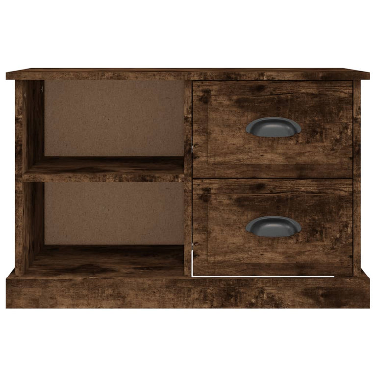 Tv-meubel 73x35,5x47,5 cm bewerkt hout gerookt eikenkleurig MeubelReus