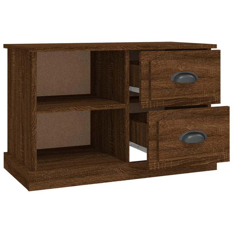 Tv-meubel 73x35,5x47,5 cm bewerkt hout bruin eikenkleur MeubelReus