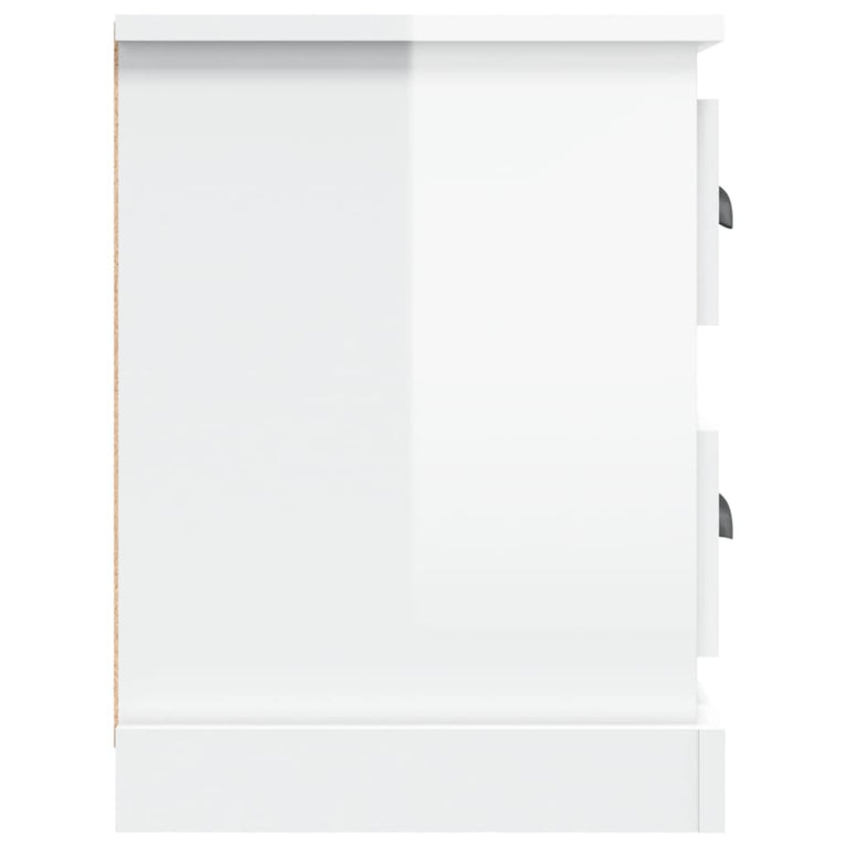 Tv-meubel 102x35,5x47,5 cm bewerkt hout hoogglans wit MeubelReus