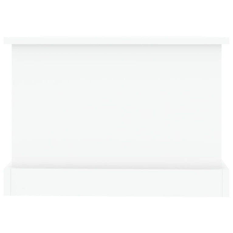 Salontafel 90x50x35 cm bewerkt hout hoogglans wit MeubelReus