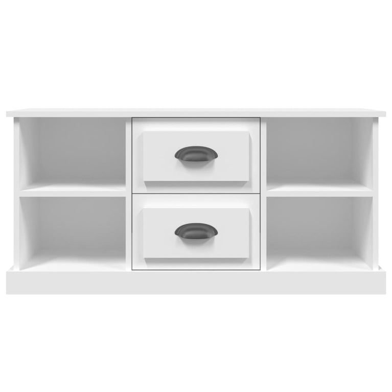 Tv-meubel 99,5x35,5x48 cm bewerkt hout wit MeubelReus