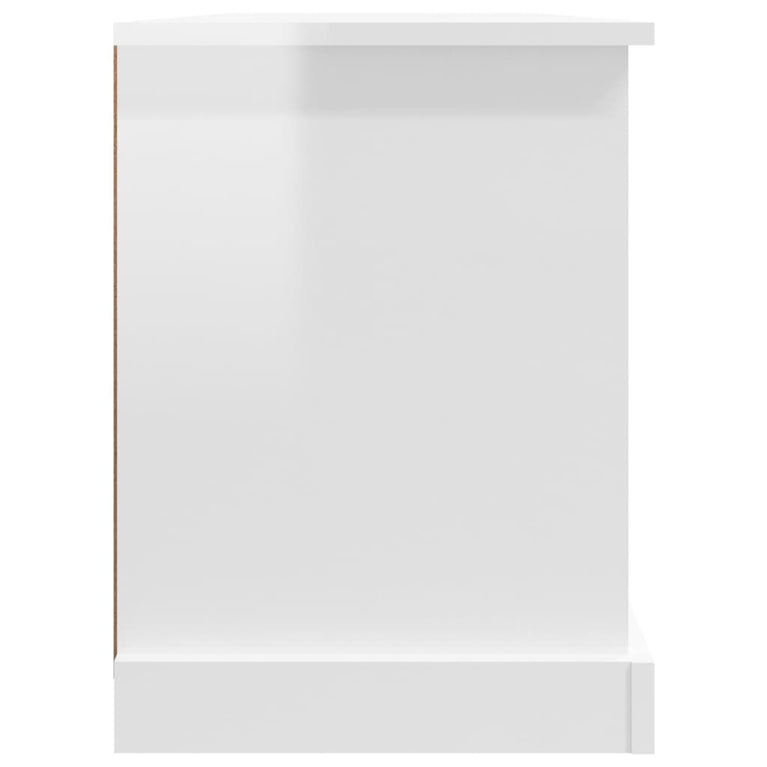 Tv-meubel 99,5x35,5x48 cm bewerkt hout hoogglans wit MeubelReus