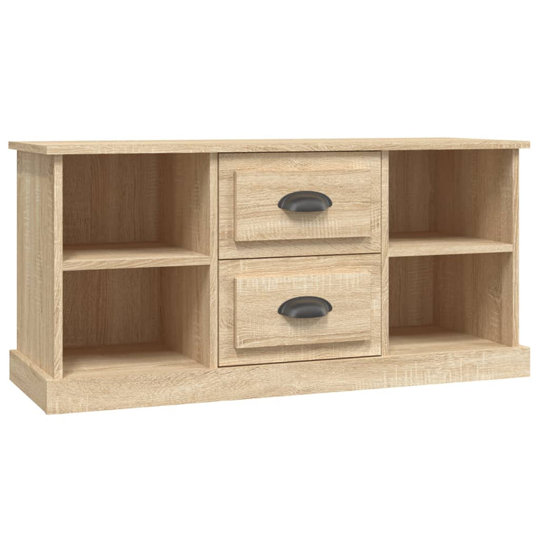 Tv-meubel 99,5x35,5x48 cm bewerkt hout sonoma eikenkleurig MeubelReus