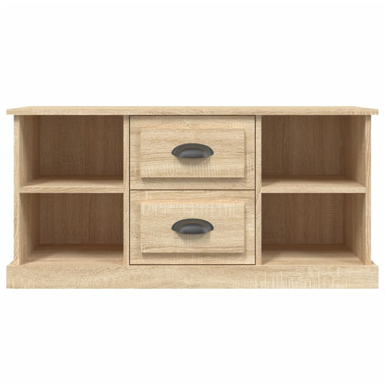 Tv-meubel 99,5x35,5x48 cm bewerkt hout sonoma eikenkleurig MeubelReus