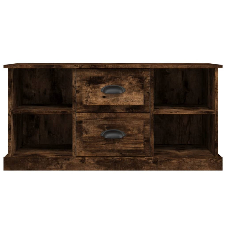 Tv-meubel 99,5x35,5x48 cm bewerkt hout gerookt eikenkleurig MeubelReus