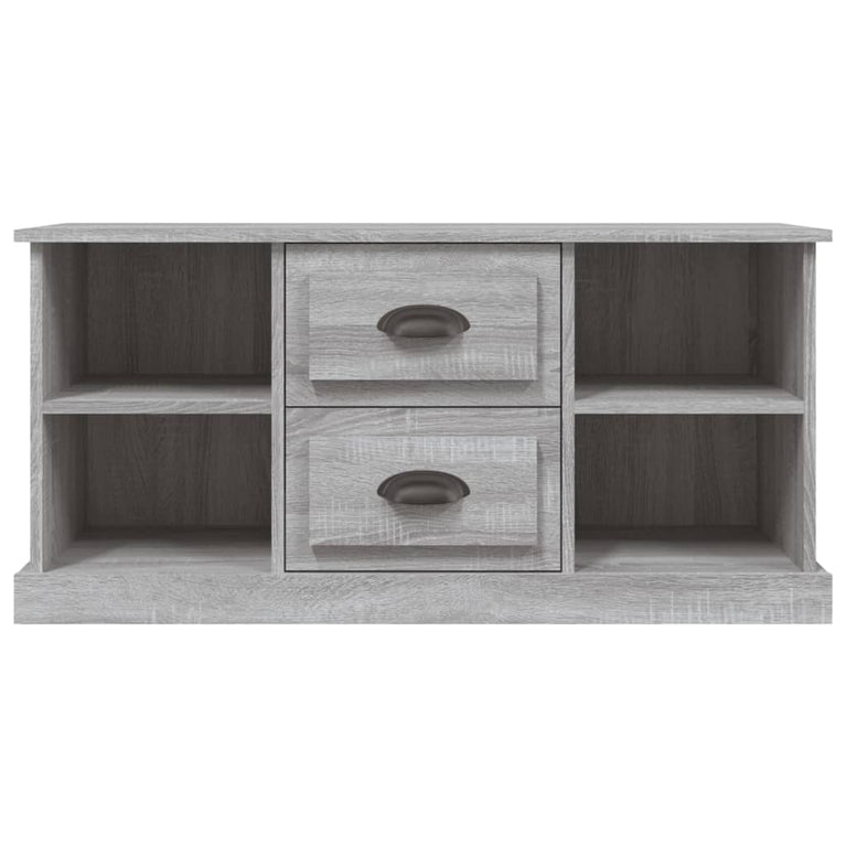 Tv-meubel 99,5x35,5x48 cm bewerkt hout grijs sonoma eikenkleur MeubelReus