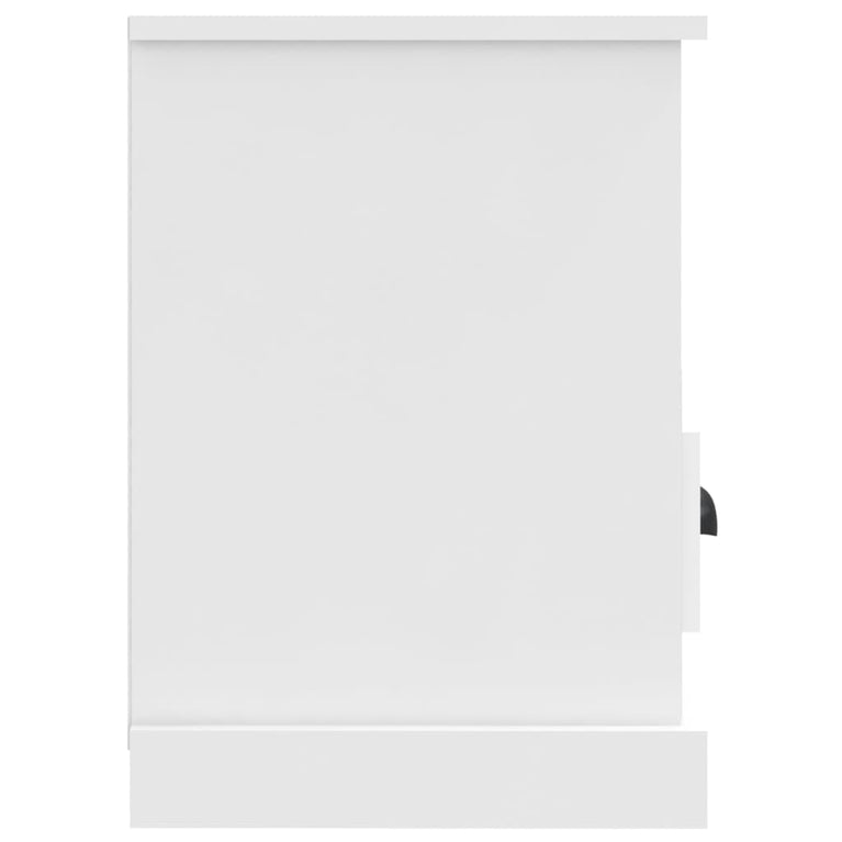 Tv-meubel 80x35x50 cm bewerkt hout wit MeubelReus