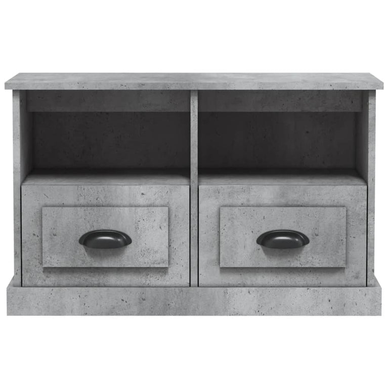 Tv-meubel 80x35x50 cm bewerkt hout betongrijs MeubelReus
