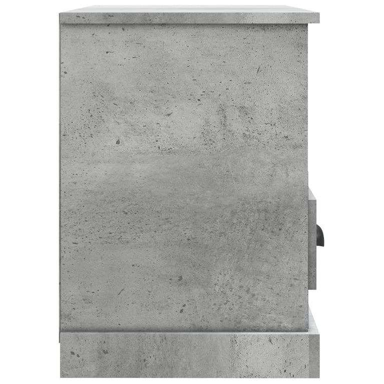 Tv-meubel 80x35x50 cm bewerkt hout betongrijs MeubelReus
