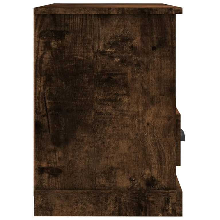 Tv-meubel 80x35x50 cm bewerkt hout gerookt eikenkleurig MeubelReus