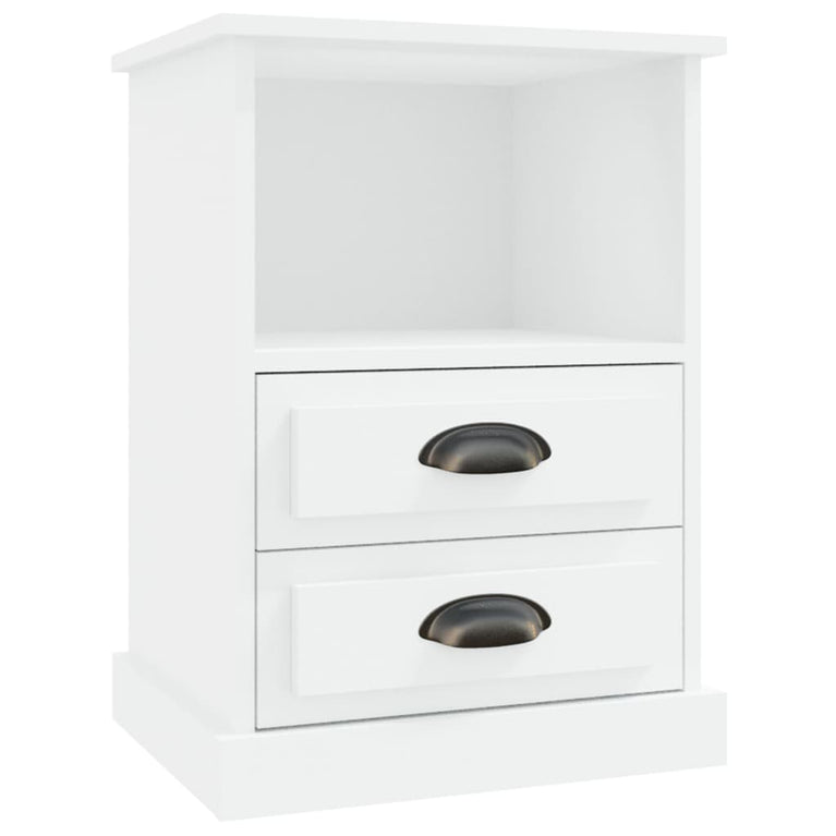 Nachtkastjes 2 st 43x36x60 cm wit MeubelReus