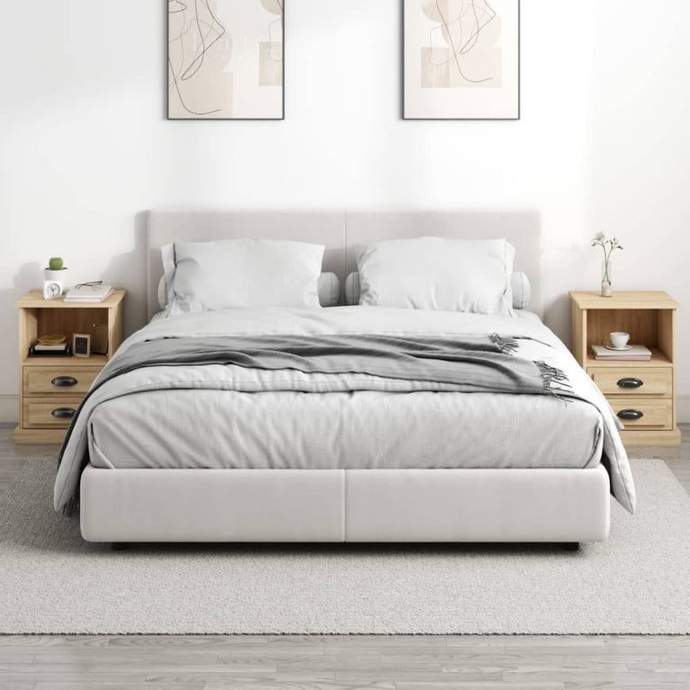 Nachtkastjes 2 st 43x36x60 cm sonoma eikenkleurig MeubelReus