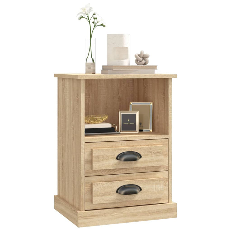 Nachtkastjes 2 st 43x36x60 cm sonoma eikenkleurig MeubelReus