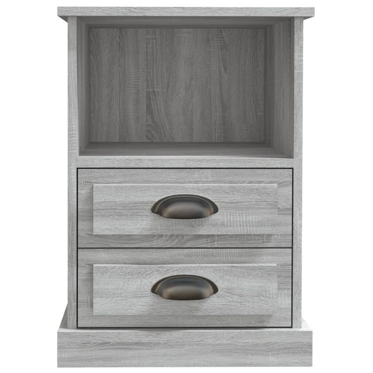 Nachtkastjes 2 st 43x36x60 cm grijs sonoma eikenkleurig MeubelReus