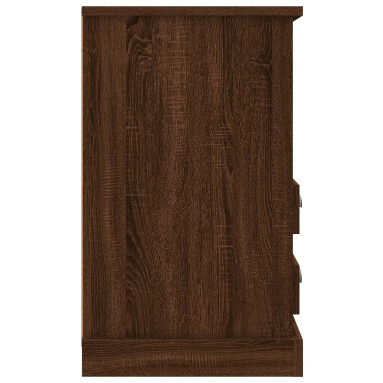 Nachtkastjes 2 st 43x36x60 cm bewerkt hout bruin eikenkleur MeubelReus