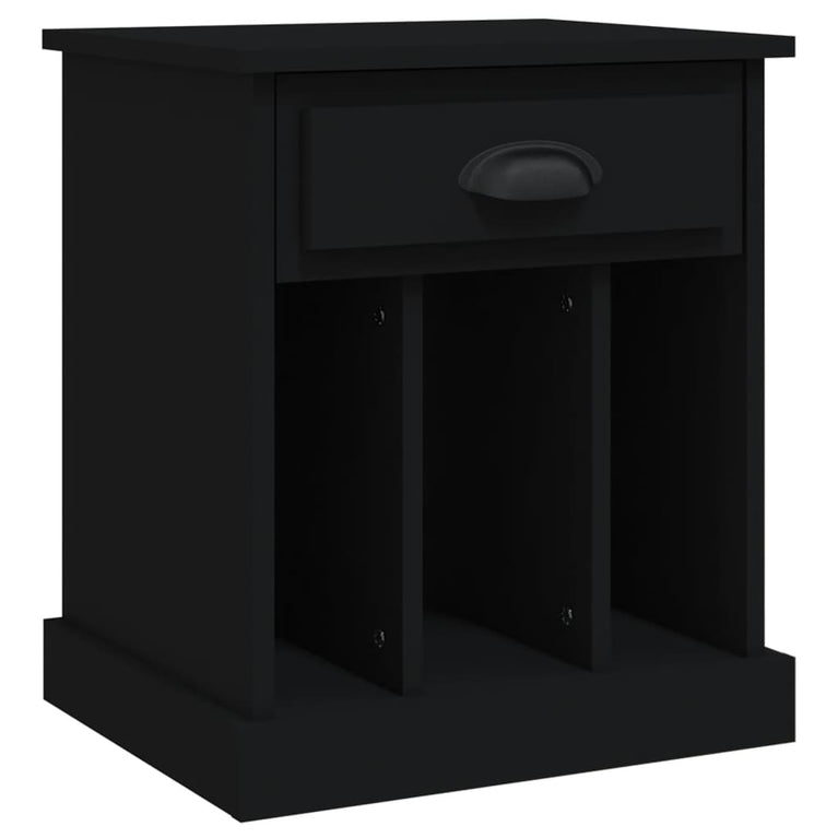 Nachtkastjes 2 st 43x36x50 cm zwart MeubelReus