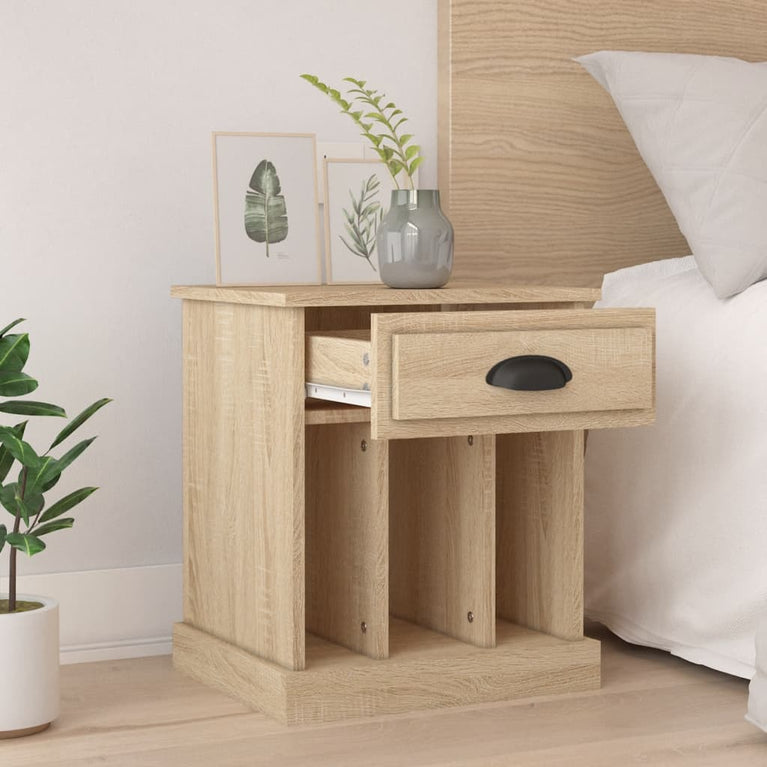 Nachtkastjes 2 st 43x36x50 cm sonoma eikenkleurig MeubelReus