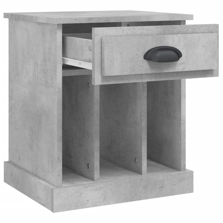 Nachtkastjes 2 st 43x36x50 cm betongrijs MeubelReus